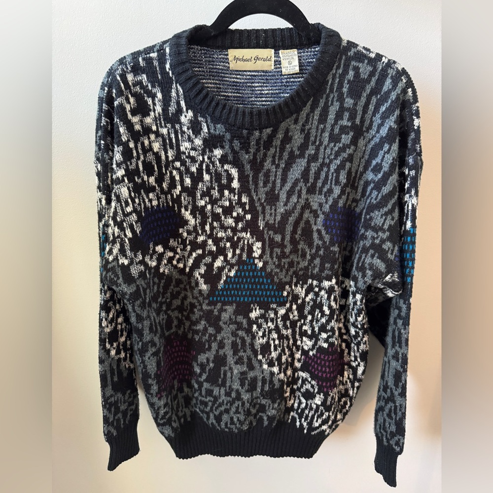 Michael Gerald Patchwork Sweater | size XL